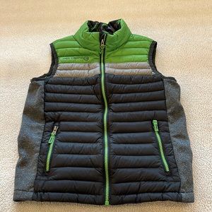 Free Country Green and Gray Kids Vest